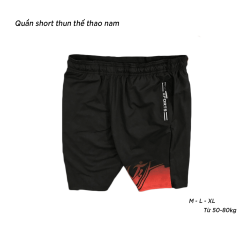 Quần Short Nam Thun Thể Thao In Cao Cấp - QB228