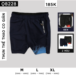 Quần Short Nam Thun Thể Thao In Cao Cấp - QB228