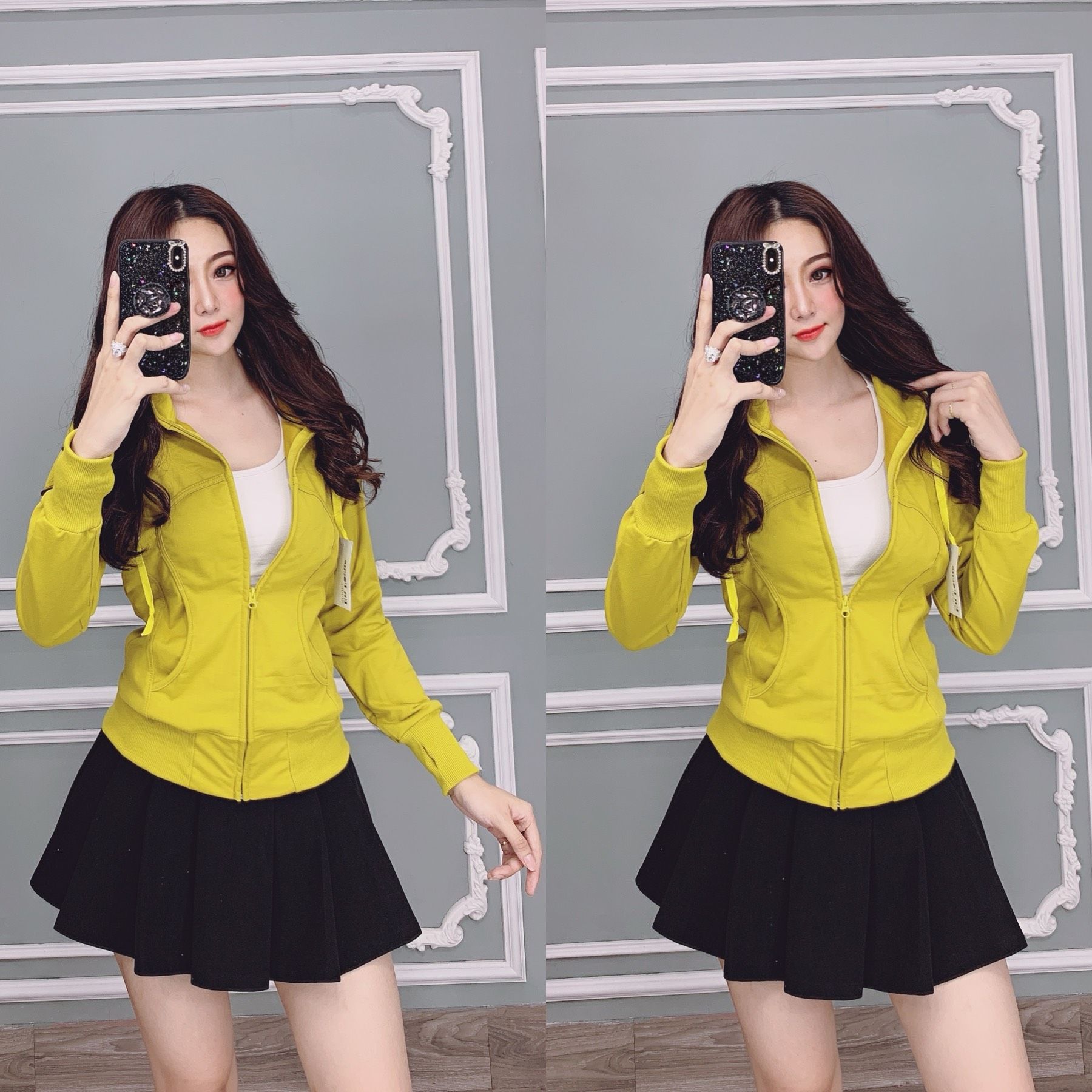 Áo khoác trơn nữ tay dài giá sỉ