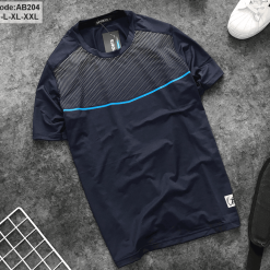 Áo Thun Nam Cổ Tròn Thể Thao Phối Sọc - AB204