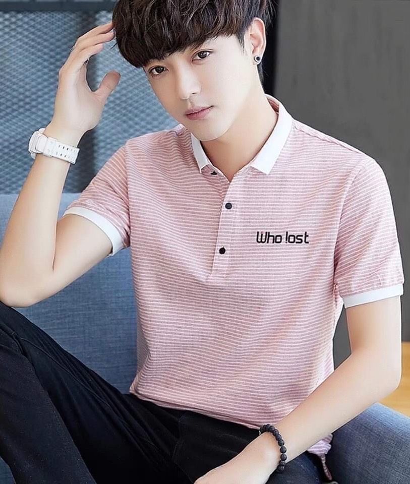 Áo thun nam cổ bẻ Who Lost