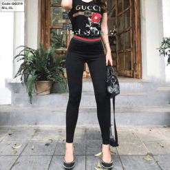 Xưởng sỉ quần leggin nữ phối lưng sọc đỏ cao cấp( kèm hộp)