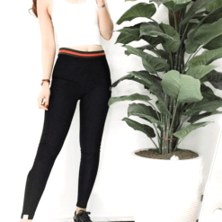 Xưởng sỉ quần leggin nữ phối lưng sọc đỏ cao cấp( kèm hộp)