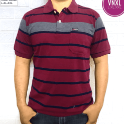 Áo Polo Nam Sọc Ngang Có Túi Cao Cấp - AS028