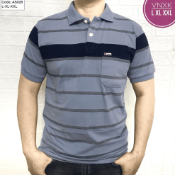 Áo Polo Nam Sọc Ngang Có Túi Cao Cấp - AS028