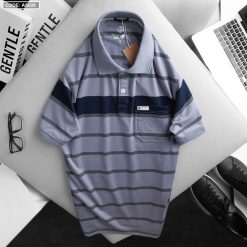 Áo thun sọc ngang nam có túi cao cấp - AS028