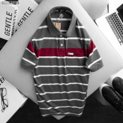 Áo Polo Nam Sọc Ngang Có Túi Cao Cấp - AS028