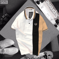 Áo Thun Nam Có Cổ Thêu Hình Bông Lúa - AB261