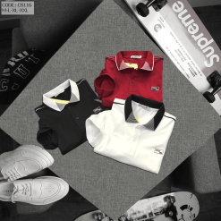 Áo Thun Cá Sấu Nam Cổ Bẻ Phối Tag - CS116