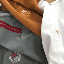 Áo Thun Nam Cá Sấu Có Cổ Thêu Chữ M - CS118