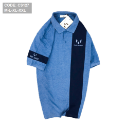 Áo Thun Cá Sấu Nam Có Cổ Phối Marc Jasson - CS127