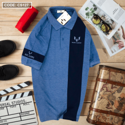 Áo Thun Cá Sấu Nam Có Cổ Phối Marc Jasson - CS127