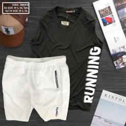 Set bộ nam áo ba lỗ phối quần thể thao