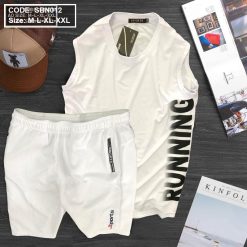 Set bộ nam áo ba lỗ phối quần thể thao