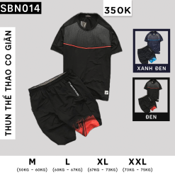 Set Bộ Nam Áo Ba Lỗ Phối Quần Thể Thao 14 - SBN014