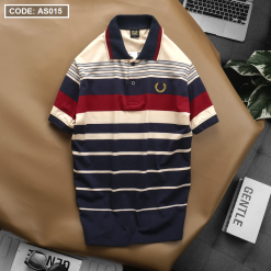 Áo Thun Sọc Polo Nam Cotton Logo Hoàng Gia - AS015