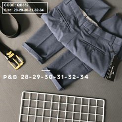 Quần tây nam có xếp ly - QB352