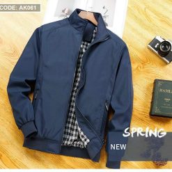 Áo Khoác Nam Dù 2 Lớp Lót Sọc Phía Trong (Có Size 3XL) - AK061