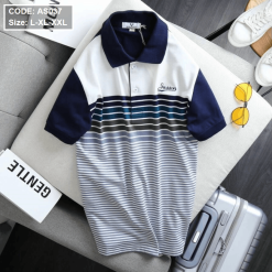 Áo thun sọc nam phối tay siêu đẹp - AS037
