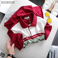 Áo thun sọc nam phối tay siêu đẹp - AS037