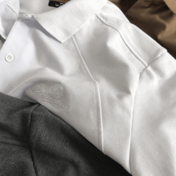 Áo Thun Nam Cổ Bẻ Thêu Chữ Cao Cấp - CS133