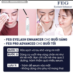 Sale Hàng Ướt Không Hộp - Serum Dưỡng Mi Feg Eyelash Enhancer - Ban Ngày - 6960093122992