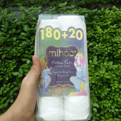 Bông Tẩy Trang Mihoo 100% Cotton (200 Miếng) - 8936112021140