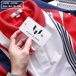 Áo Thun Polo Nam Tay Ngắn Kẻ Sọc Dọc - CS150