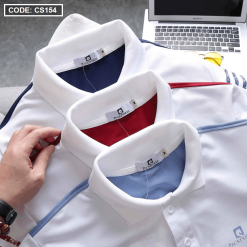 Áo Thun Nam Polo In Sọc Màu Cao Cấp - CS154