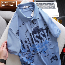 Áo Thun Nam Polo Tay Ngắn In Hình Cao Cấp - CS157