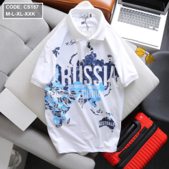Áo Thun Nam Polo Tay Ngắn In Hình Cao Cấp - CS157