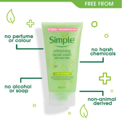 Sữa Rửa Mặt Simple Kind To Skin Refreshing Facial Wash Ge 150ml - 5011451103863
