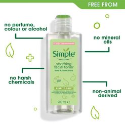 Nước Hoa Hồng Simple Kind To Skin Soothing Facial Toner 200ml - 5011451103856