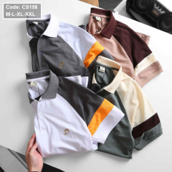 Áo Thun Nam Cá Sấu Có Cổ Tay Phối Hey Boy - CS158