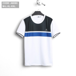 Áo Thun Nam Cá Sấu Cổ Tròn Phối Màu - AB393