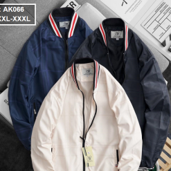 Áo Khoác Nam Dù 2 Lớp Bomber Phối Sọc - AK066