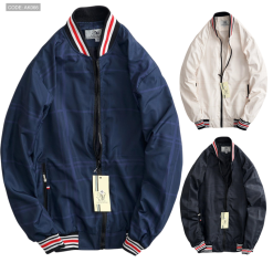 Áo Khoác Nam Dù 2 Lớp Bomber Phối Sọc - AK066