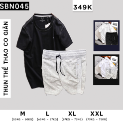 Set Bộ Nam Áo Mã Ab388 Quần Mã Qb230 - SBN045