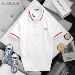 Áo Thun Nam Polo Cá Sấu Poly Cổ Phối Phối Tag - CS163