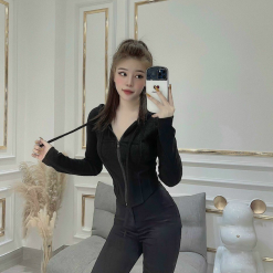 Áo khoác nữ len nữ form ngắn cao cấp