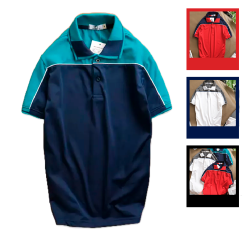 Áo Thun Nam Polo Phối Sọc Cao Cấp - CS164