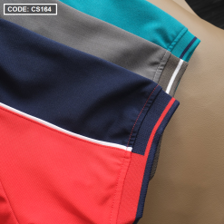 Áo Thun Nam Polo Phối Sọc Cao Cấp - CS164