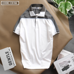 Áo Thun Nam Polo Phối Sọc Cao Cấp - CS164