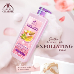 Sữa Tắm Cho Nữ Tẩy Tế Bào Da Chết Charme Exfoliating Hạt Hạnh Nhân Hương Nước Hoa Pháp 900ml - 8936194691552