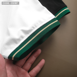 Áo Thun Nam Cá Sấu Có Cổ Viền Xanh Thêu Logo Rayman - CS167