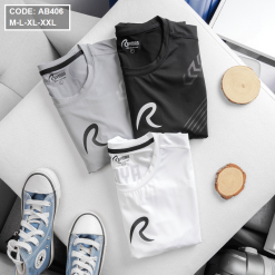 Áo Thun Nam Thể Thao In Logo R Rayman Siêu Mát - AB406