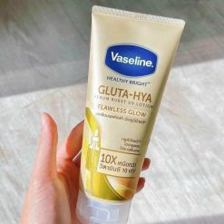Sữa Dưỡng Thể Vaseline 10X Vàng Healthy Bright Gluta Hya Serum Flawless Glow 330ml (Hàng nhập khẩu có tem phụ) - 8851932427739