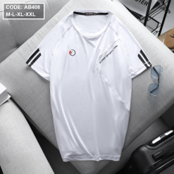 Áo Thun Nam Cổ Tròn Tay Ngắn Vải Thể Thao - AB408