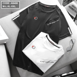 Áo Thun Nam Cổ Tròn Tay Ngắn Vải Thể Thao - AB408