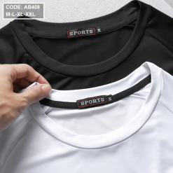 Áo Thun Nam Cổ Tròn Tay Ngắn Vải Thể Thao - AB408
